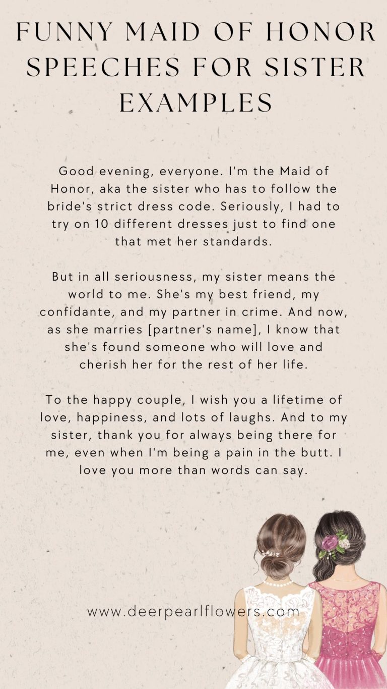 example maid of honor speech for best friend