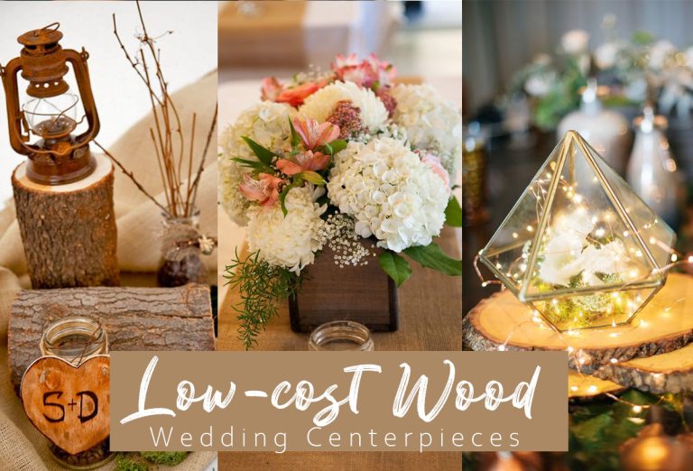 Low Cost Rustic Wood Wedding Centerpiece Ideas 768x522 