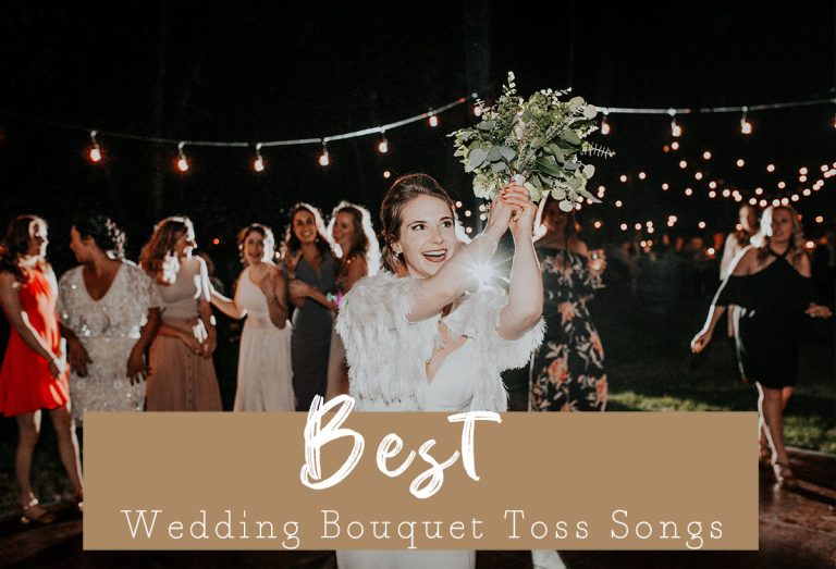 54 Wedding Bouquet Toss Songs In 2024 [Playlist & Tips]