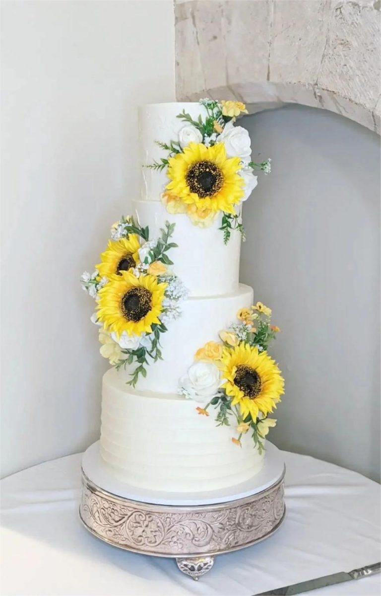 30 Sunflower Wedding Cakes: Ultimate Guide 2024