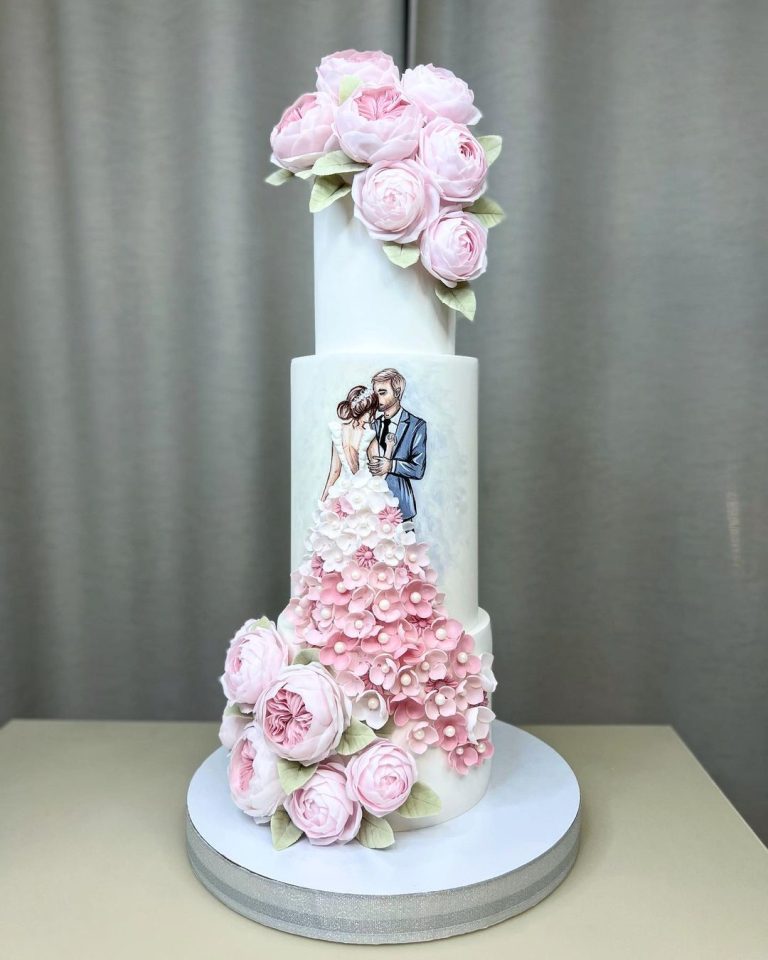 23 Sweet Pink Wedding Cake Ideas for 2024