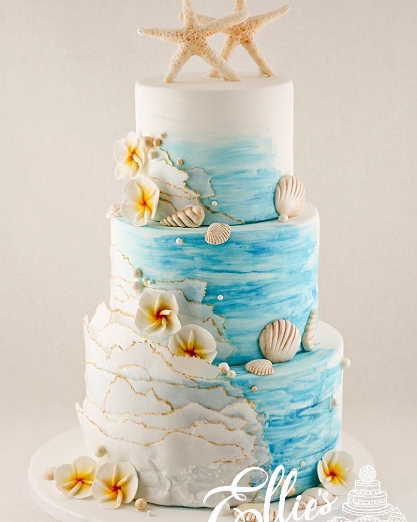 Ocean Themed Cake - YouTube