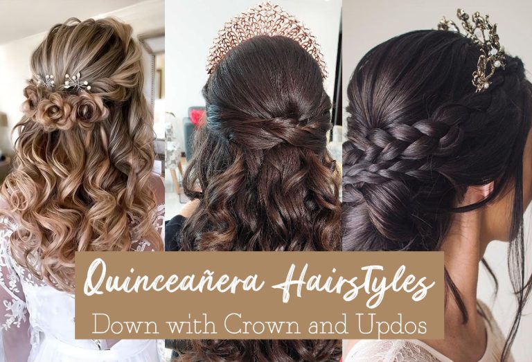 25 Quinceañera Hairstyles Down With Crown And Updos 👸 8764