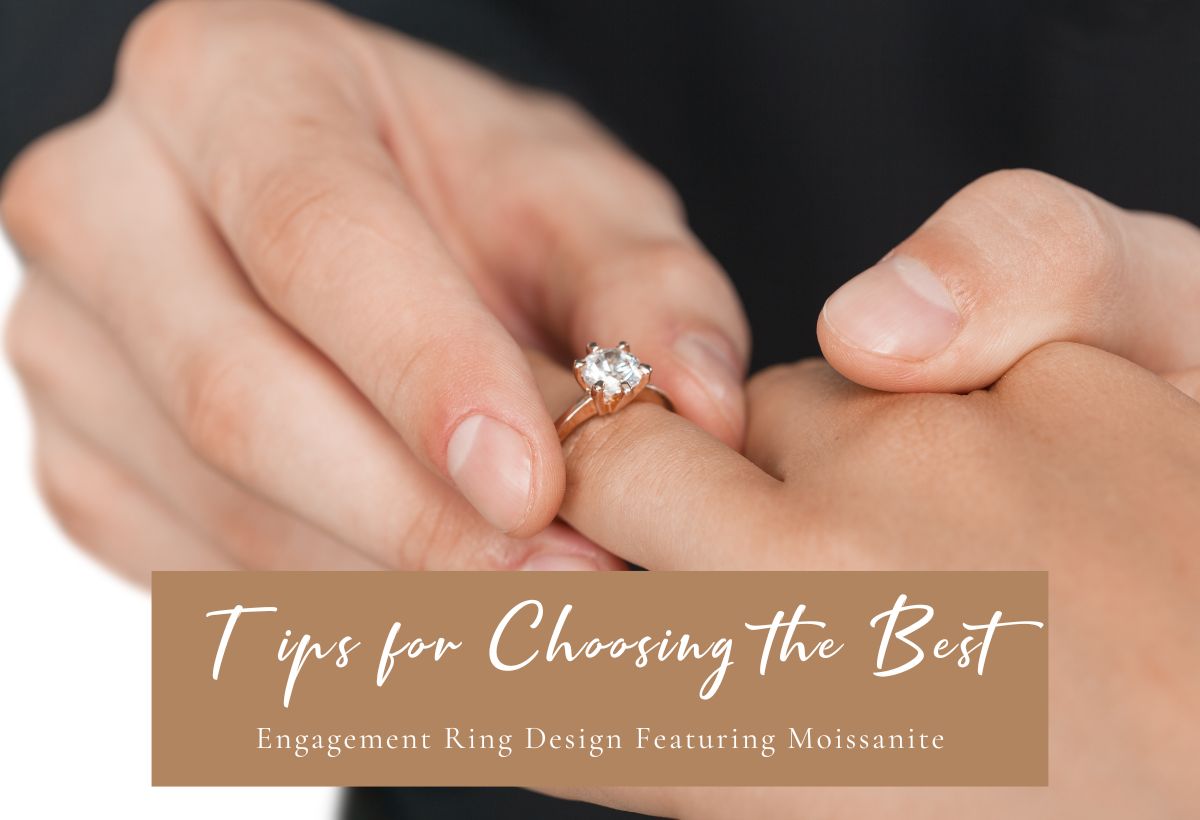 Engagement Ring Design Featuring Moissanite